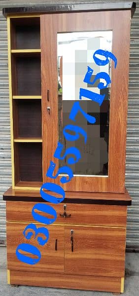 hanger almari 2 door wardrobe cupboard dressing furniture set chair 14