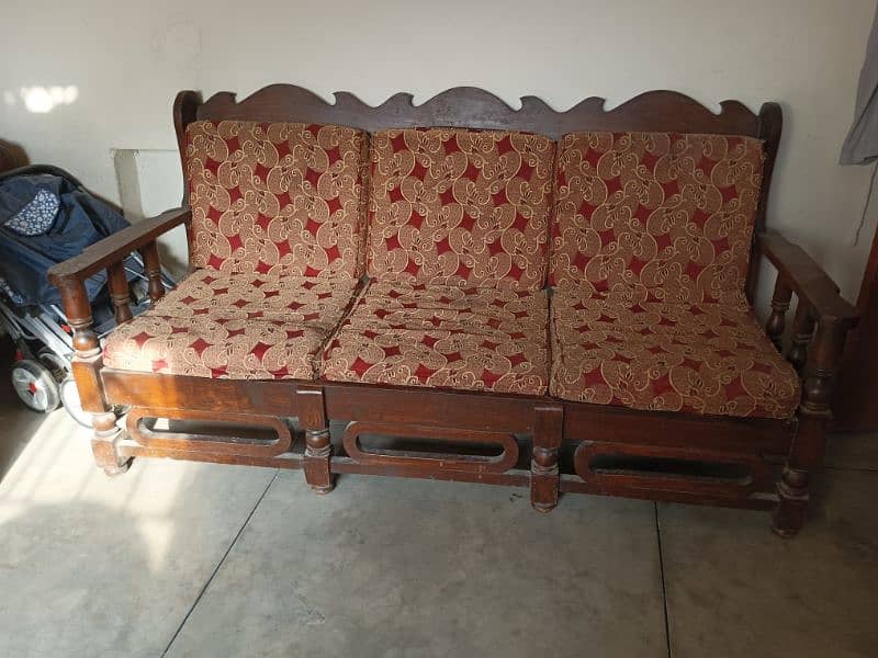 wooden sofa 5 seater 1