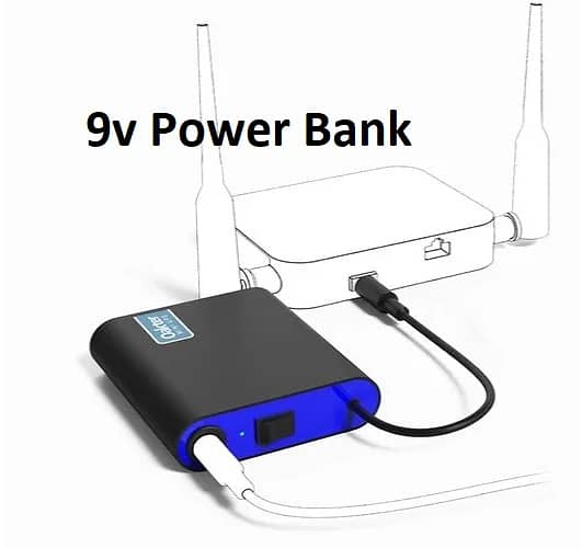 WiFi Router Power Bank 9 Volts - 4 Hours Guaranteed Backup Automatic 1