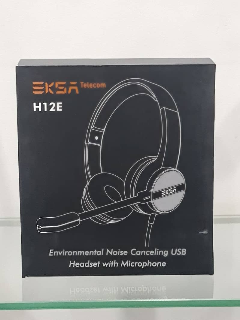 EKSA H12E PC Headset USB ENC Noise Cancelling Mic For Call Centers 1