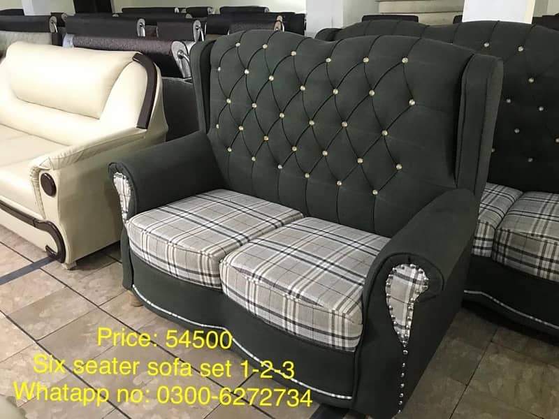 Sofa Set Six seater 1-2-3 with 10 years warranty 10
