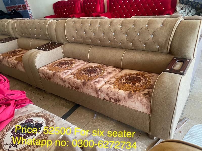 Sofa Set Six seater 1-2-3 with 10 years warranty 17