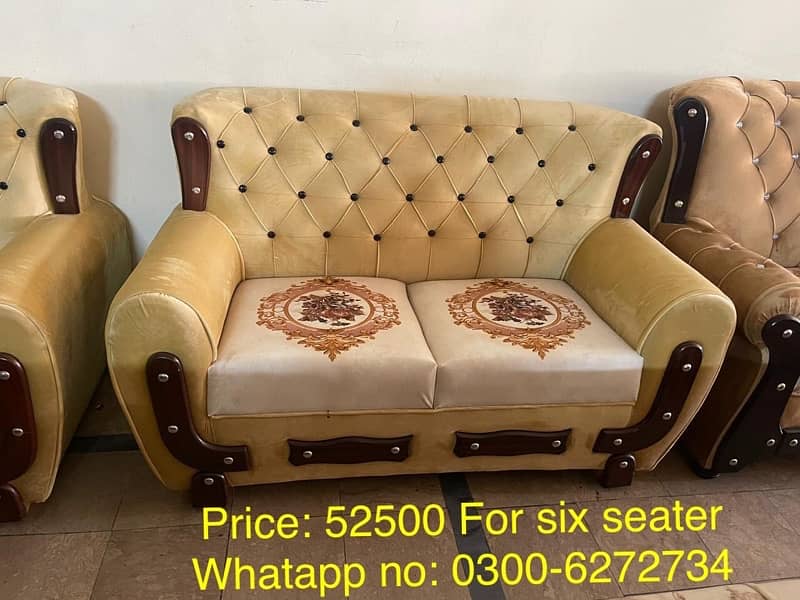 Sofa Set Six seater 1-2-3 with 10 years warranty 18
