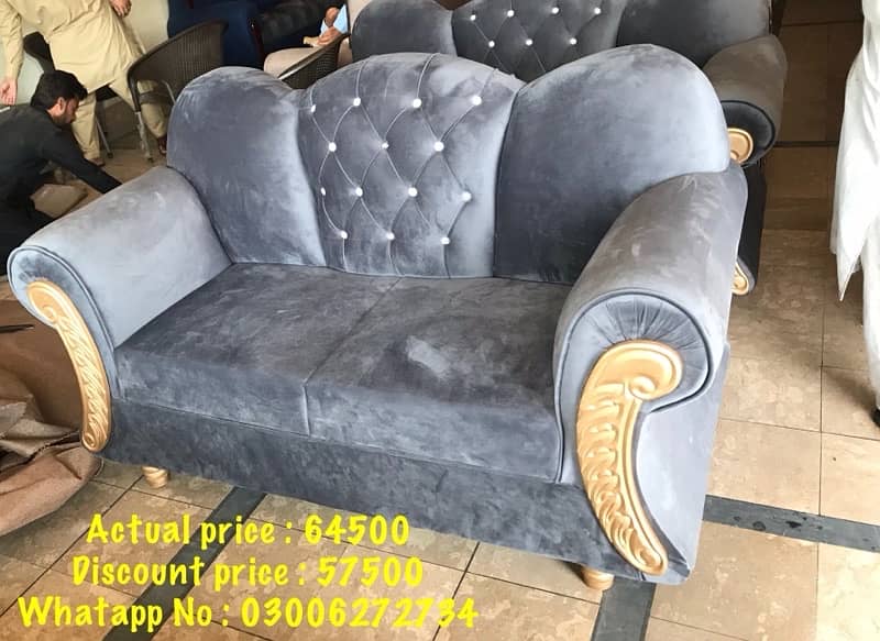 Luxury Six seater sofa set 1-2-3 1