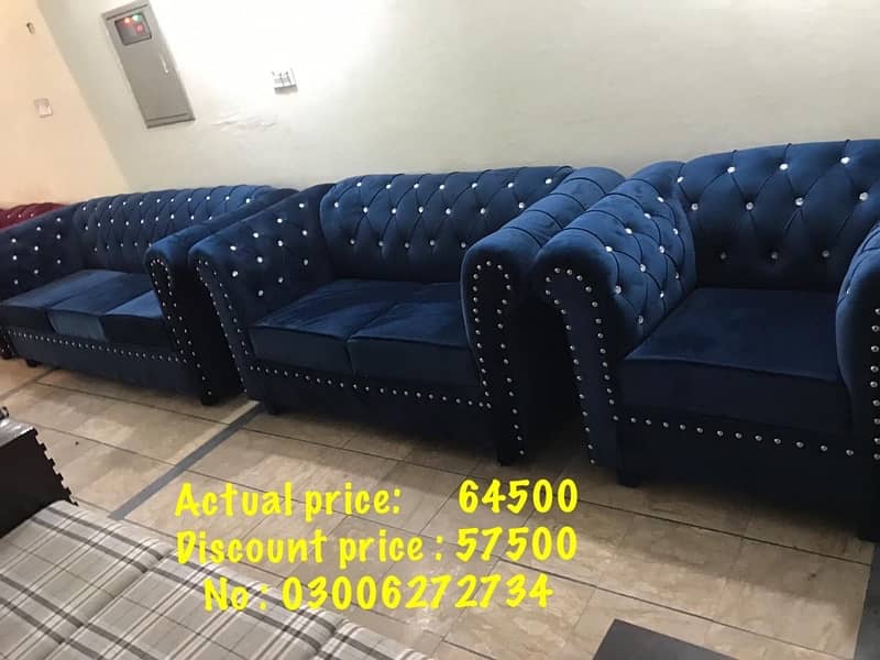 Luxury Six seater sofa set 1-2-3 8