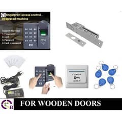 Zkt Fingerprint card code Access Control door lock electric magnetic