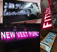 acrylic Sheet acrylic logo with light acrylic led sign base In Karachi