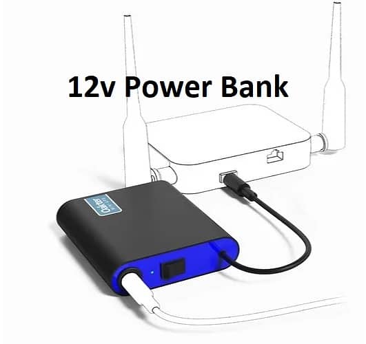 UPS For Wifi Router Power Bank 12 Volts 5 Hour Backup Tenda TP-Link PT 1