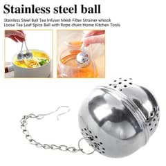 Stainless Steel Mesh Tea Ball Strainer Filter Infuser for Loose Leaf T