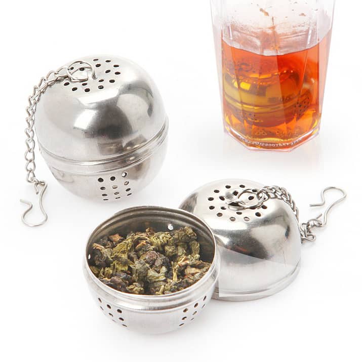 Stainless Steel Mesh Tea Ball Strainer Filter Infuser pack 2 1