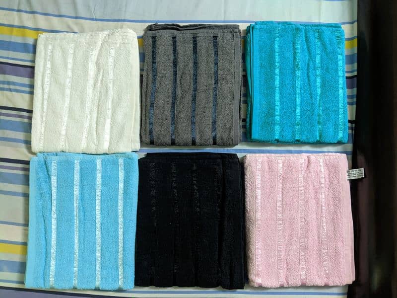 Export Leftover 100% Soft Cotton Towels sets at wholesale rate. 3