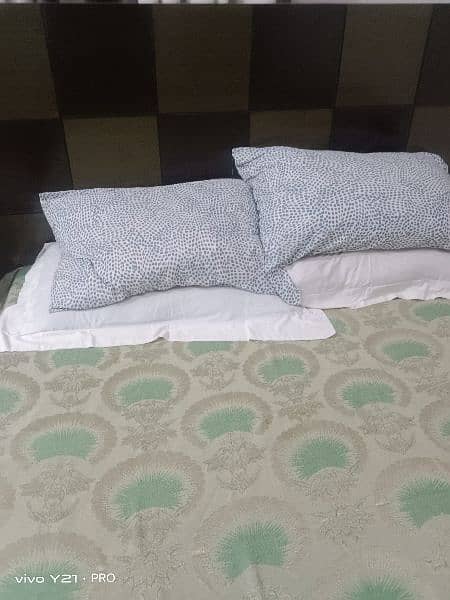 attractive queen size bed with mattress for sale 1