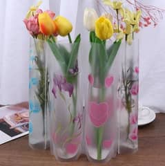 Foldable Plastic Flowers Vase