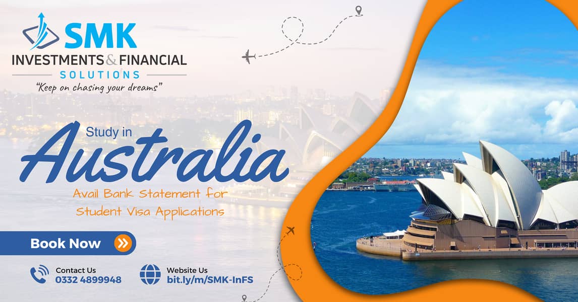 Study Visa Australia UK, USA & Canada, Bank Statement for Study Abroad 1