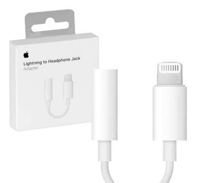 Iphone Apple Orignal Converter 3.5m Handfree Jack to Lightning 1