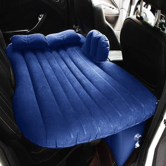 Universal Car Air Mattress Travel Inflatable Car Bed Blue 03020062817 0