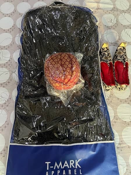 Mens Marriage Sherwani Complete Set Size Large Little Bit Used 1