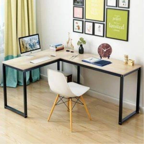 L Shaped Work Desk/Drawers/Workstation/Work Table/Desktop Table 0