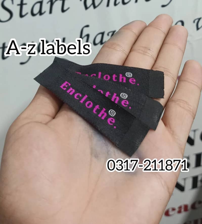 Woven tag|Customize Tag|Fabric Tag|Abaya logo|Woven labels|patches 4