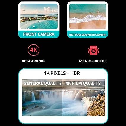 Professional 4K Dual Camera good Battery time longe range 03020062817 3