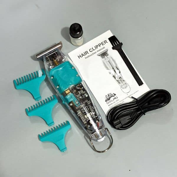 Daling DL-1631 full transparent visible body led dispaly hair trimmer 1