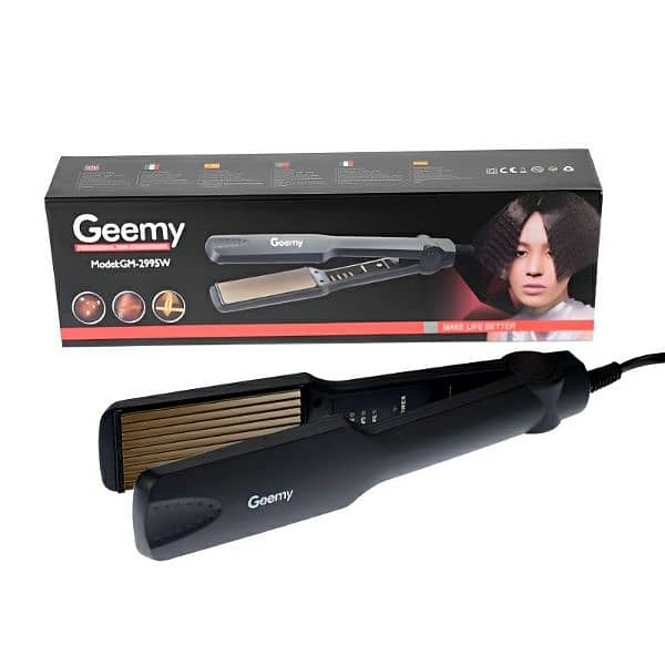 GM-2995W geemy high quality professional wired hair crimper 2
