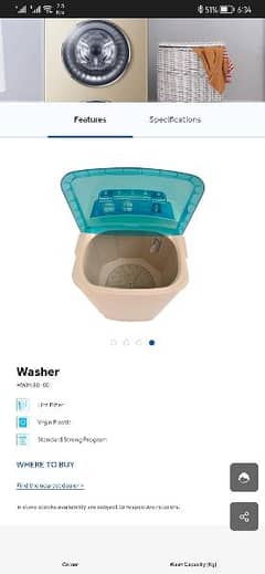 Haier Single Tub Washing Machine (New) 0