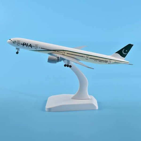 PIA airplane models,  20cm metal with stand, wheel 0