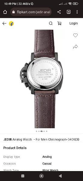 Jedir chronometer online watch