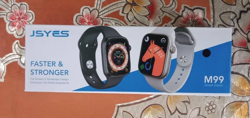 Complete Box | JSYES Smart Watch M99 Full Screen UAE Imported 4