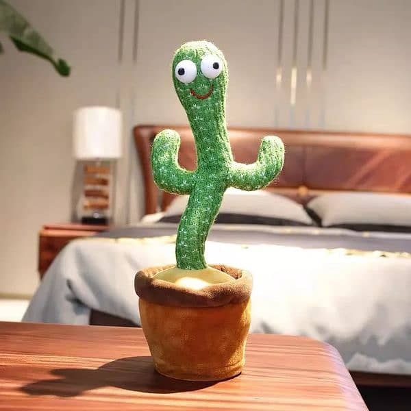 Rechargeable Dancing and talking cactus toy 2