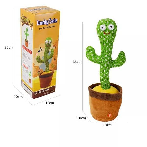 Rechargeable Dancing and talking cactus toy 3