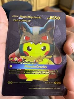 Shadow Pikachu mega Lucario card
