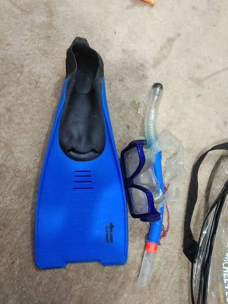 DiveLine by ROYALBEACH Snorkel set for Diving swimming Fins 5