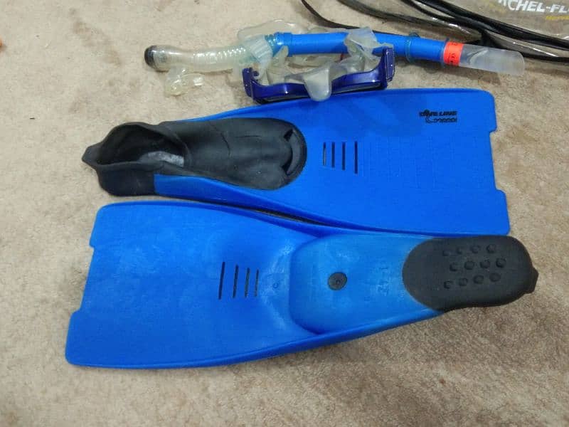 DiveLine by ROYALBEACH Snorkel set for Diving swimming Fins 12