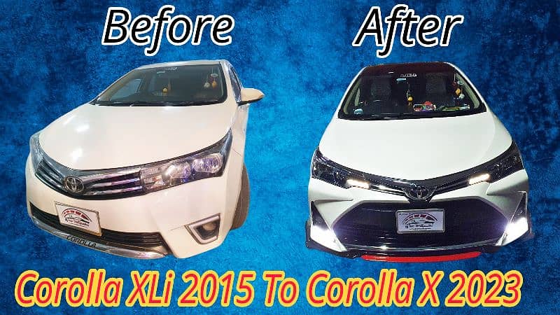 Corolla XLi, GLi, Altis to Corolla X Facelift 1