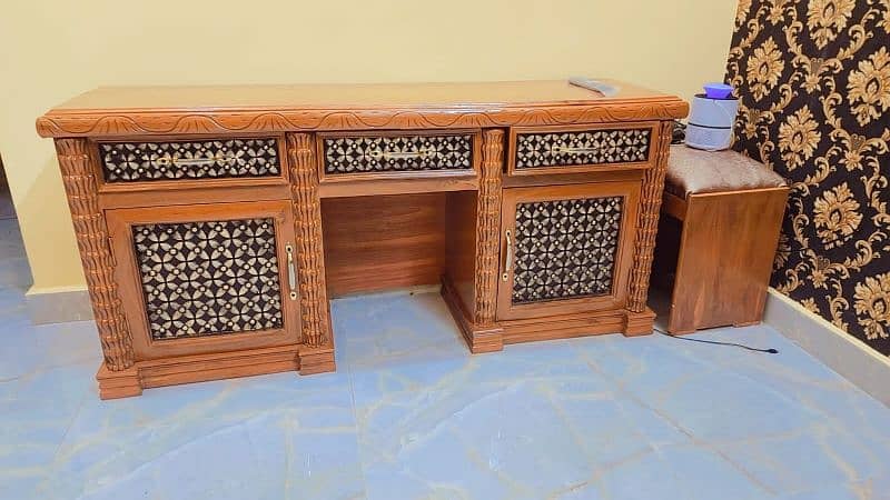Bed/ Dressing table / Complete Bed set with side tables/ wooden bed 1