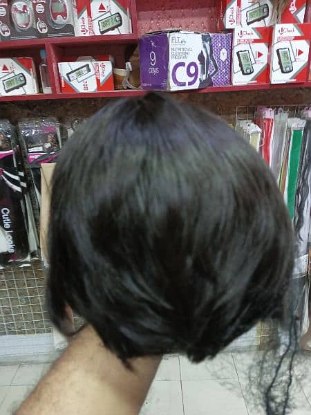 Mens Wig Full Head Caps Wig High quality 5