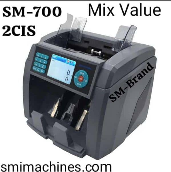 cash currency mix note counting machine with fake note detection No-1 7