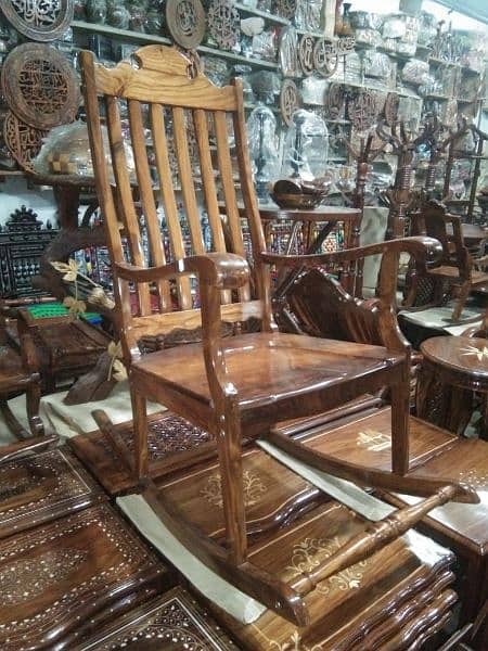 Chinioti Wooden Rocking Chair 1