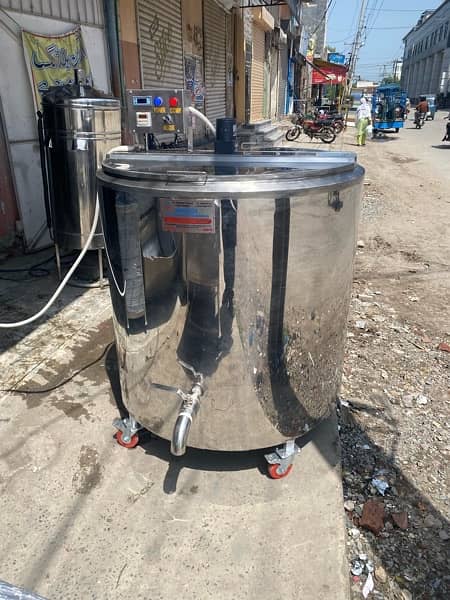 Milk chiller&Milk boiler & khoya machine 17