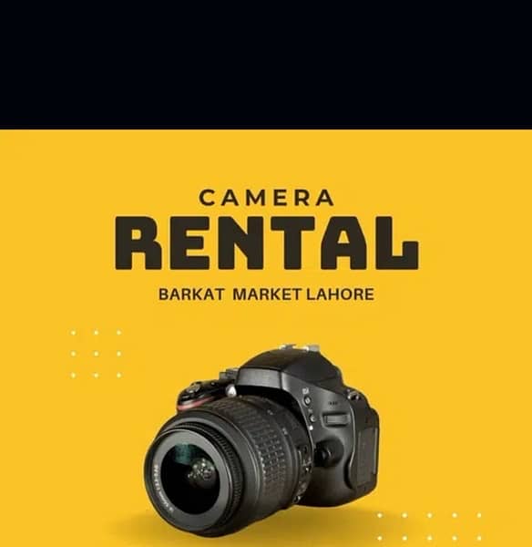 DSLR CAMERA ON RENT, Lens, Rent, Canon, Sony ,Lens / Rent A Camera 2