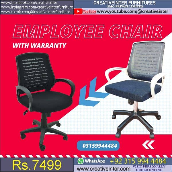 Office chair table study desk guest sofa visitor meeting mesh gaming 4