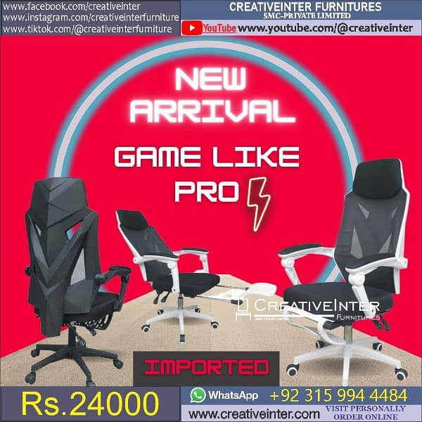 Global Razer gaming Office chair Executive table study desk meeting 12