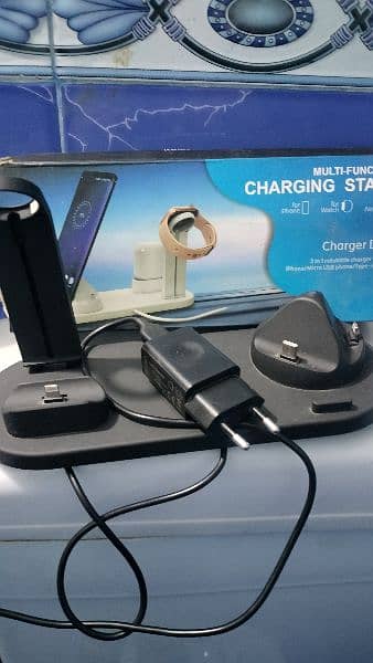 multifunctional 4 in one charging stand,also wireless charging support 11