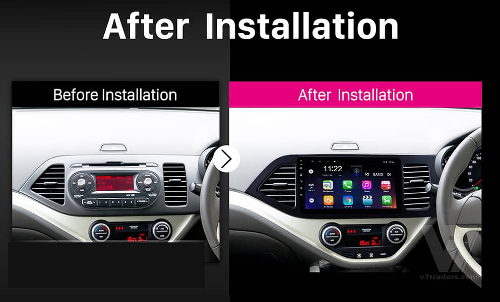 KIA Picanto Car Android LCD LED GPS Navigation Panel DVD Player 1