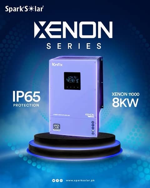 Knox IP65 XENON 11000 8kw Dual MPPT Dual Output Hybrid Solar Inverter 1