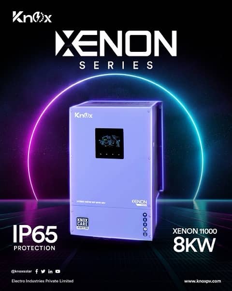 Knox IP65 XENON 11000 8kw Dual MPPT Dual Output Hybrid Solar Inverter 3