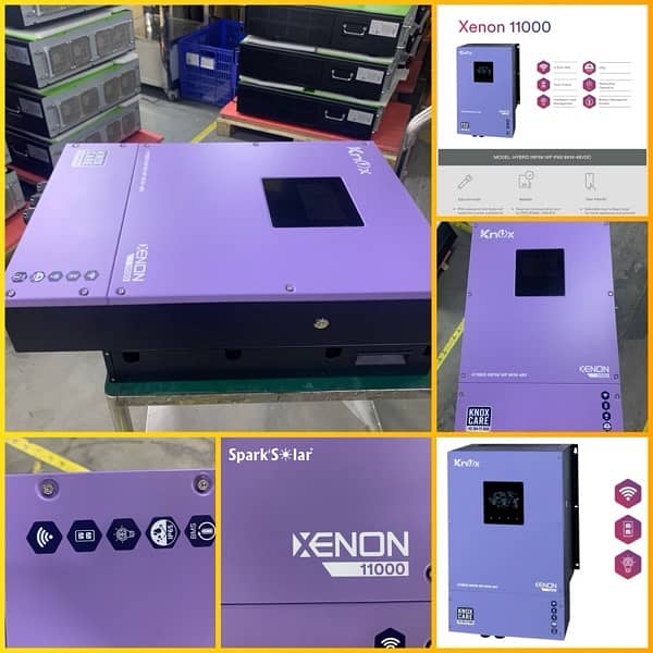 Knox IP65 XENON 11000 8kw Dual MPPT Dual Output Hybrid Solar Inverter 5