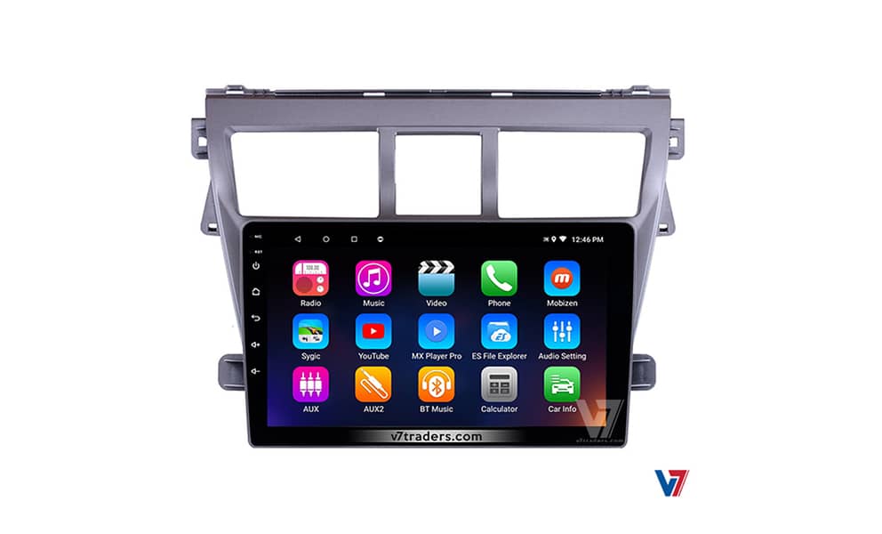 V7 Toyota Belta Car Android LCD Panel GPS Navigation Player Indash 5